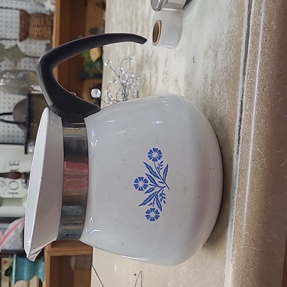 Corningware Kitchen Vintage 2 Qt Cornflower Corning Ware Teapot Poshmark